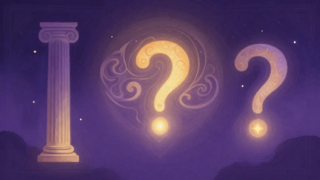 Una representación abstracta y pictórica de un viaje a través de un bosque místico con caminos dorados y sombras índigo.